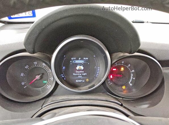 ZFBCFXCB4JP634893 2018 FIAT 500X Blue Вид щитка приладів