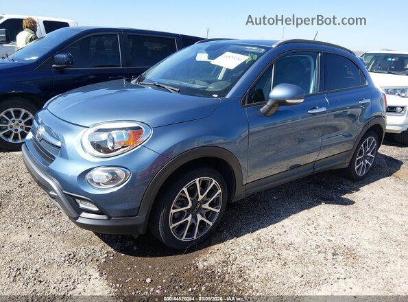 ZFBCFXCBXHP599027 2017 FIAT 500X Синий Передняя левая четверть