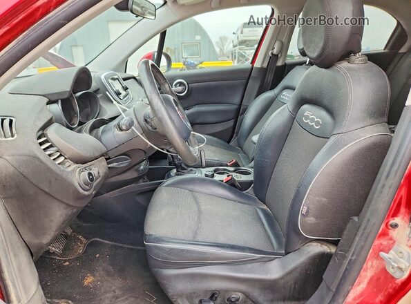 ZFBCFXCTXGP392631 2016 FIAT 500X Red Widok wnętrza z przodu