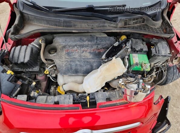 ZFBCFXCTXGP392631 2016 FIAT 500X Red Widok wnętrza z tyłu