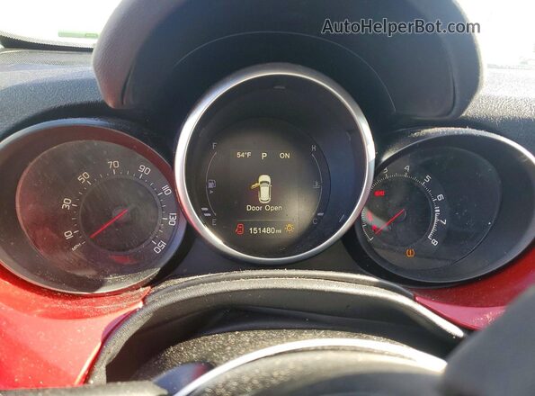 ZFBCFXDB4JP718730 2018 FIAT 500X Красный Вид щитка приборов