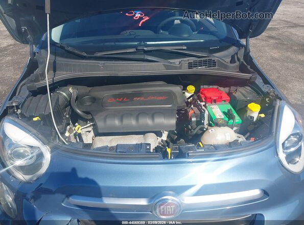 ZFBCFYAB7JP675964 2018 FIAT 500X Синий Вид сзади