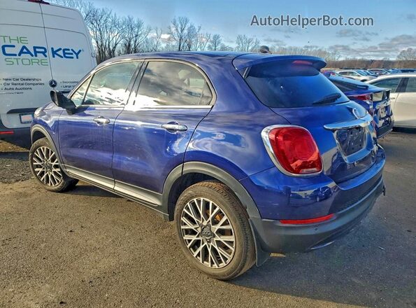 ZFBCFYDBXHP584645 2017 FIAT 500X Синий Задняя левая четверть