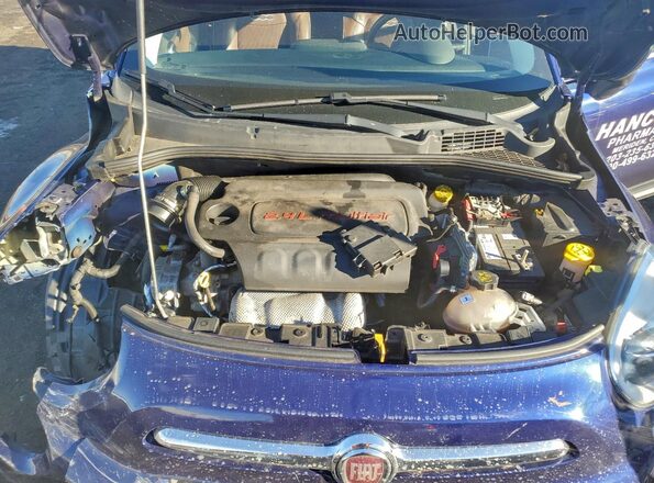 ZFBCFYDBXHP584645 2017 FIAT 500X Синий Вид задней части салона