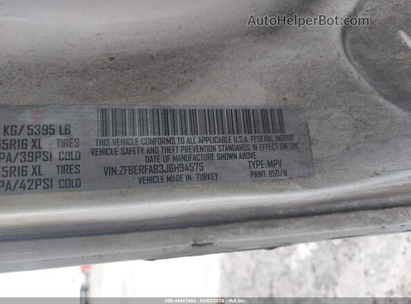 ZFBERFAB3J6H94575 2018 RAM PROMASTER CITY White Widok komory silnika