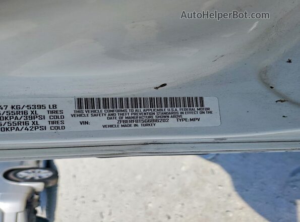 ZFBERFBT5G6B16202 2016 RAM PROMASTER Белый Вид наклейки с VIN-кодом