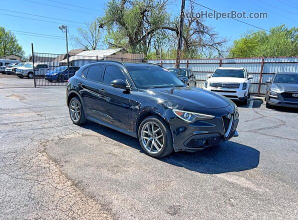 ZASFAKPN8J7B82924 2018 ALFA ROMEO STELVIO Черный Задняя левая четверть