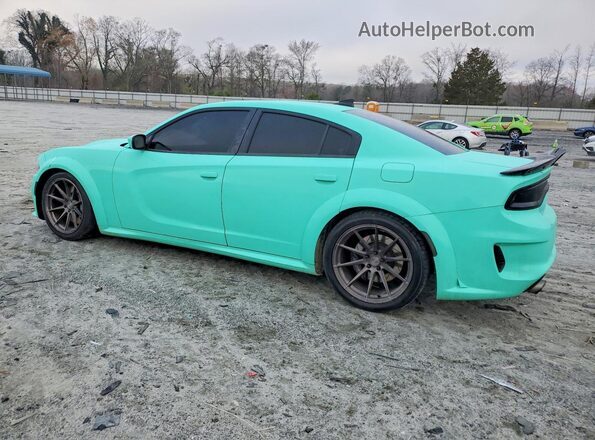 2C3CDXGJXJH200331 2018 DODGE CHARGER Turquoise Rear right