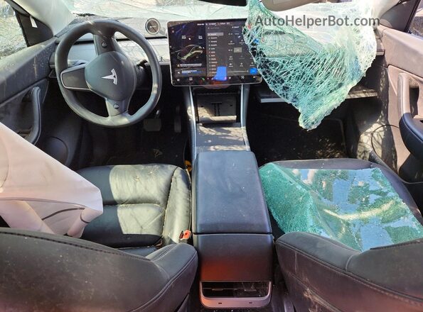 5YJYGDEE9MF077368 2021 TESLA MODEL Y Серый Вид щитка приборов