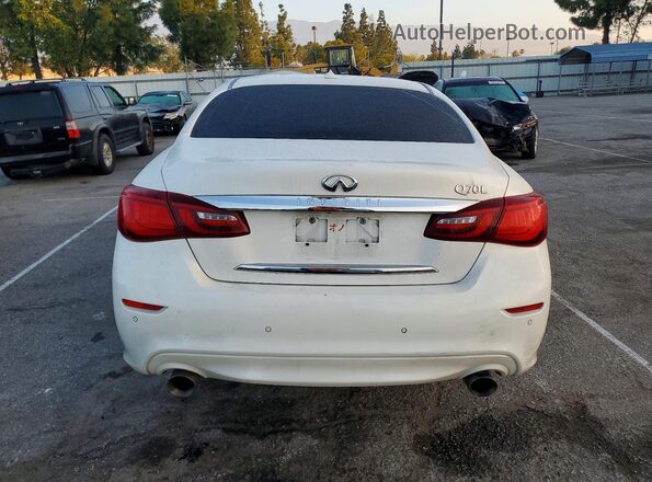 JN1BY1PP3GM630076 2016 INFINITI Q70L Белый Вид салона спереди