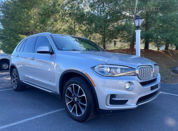 5UXKR0C57H0V66589 2017 BMW X5 Серебряный Задняя левая четверть