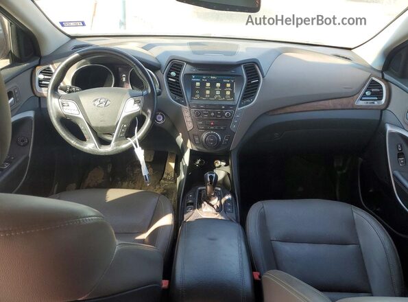 KM8SRDHF4HU186883 2017 HYUNDAI SANTA FE Серебряный Вид щитка приборов