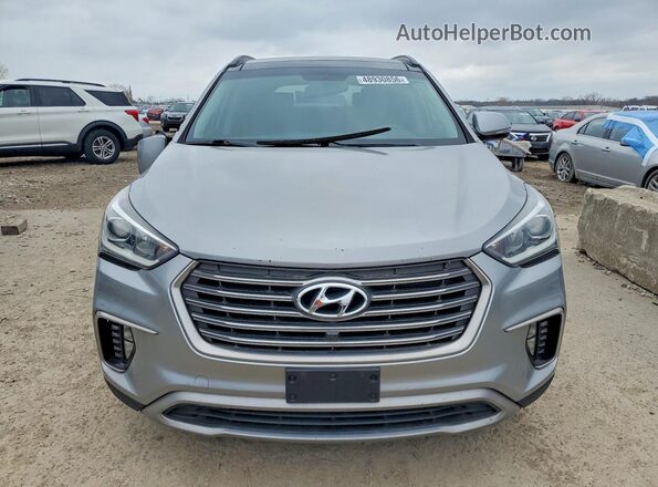 KM8SRDHF4KU300503 2019 HYUNDAI SANTA FE Gray Вид ззаду