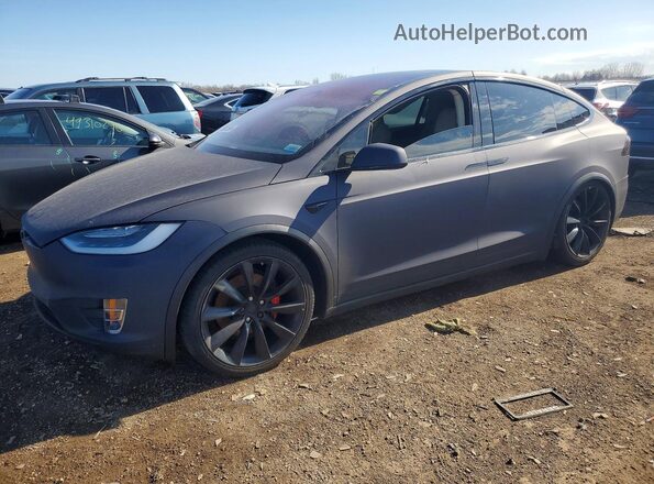 5YJXCBE42HF051834 2017 TESLA MODEL Серый Передняя левая четверть