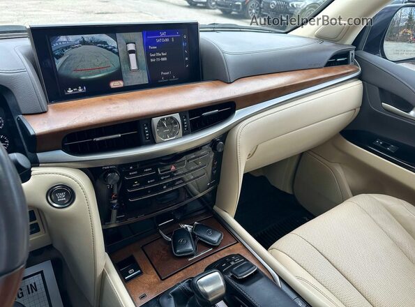 JTJHY7AX2K4285356 2019 LEXUS LX Белый Вид задней части салона