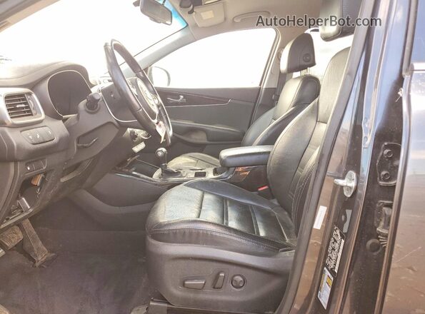5XYPHDA51HG203607 2017 KIA SORENTO Gray Widok deski rozdzielczej