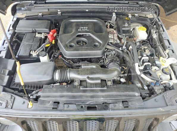 1C4HJXDN9MW556700 2021 JEEP WRANGLER Black ძრავის განყოფილების ხედი