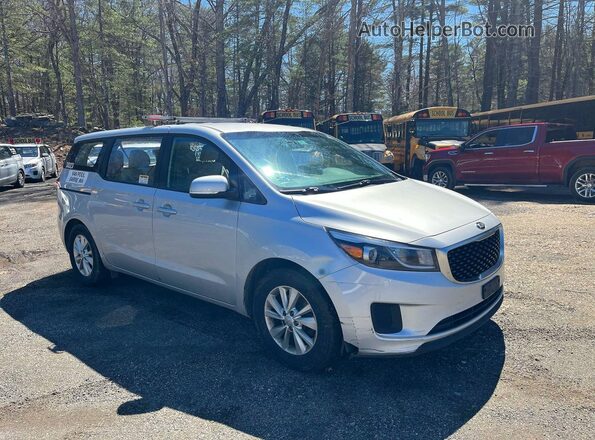 KNDMA5C12J6400723 2018 KIA SEDONA Серый Передняя левая четверть
