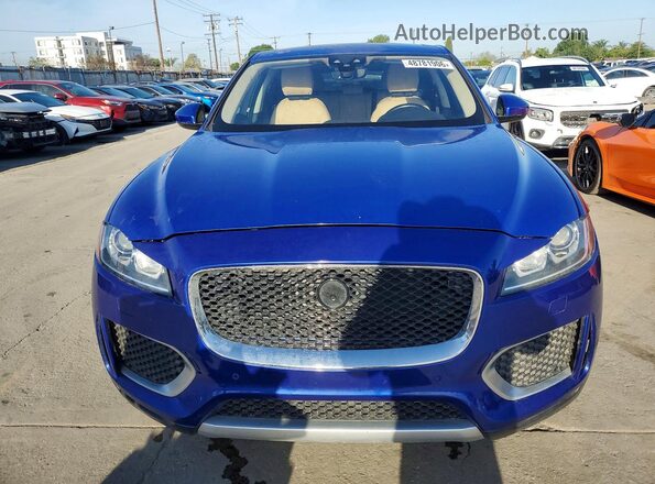 SADCJ2FX8LA633102 2020 JAGUAR F-PACE Blue Widok z tyłu