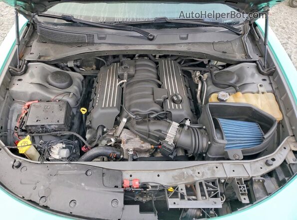 2C3CDXGJXJH200331 2018 DODGE CHARGER Turquoise Engine compartment view