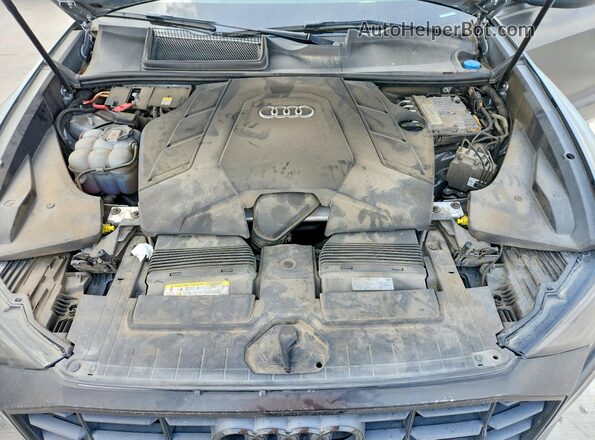 WA1AVAF19KD017493 2019 AUDI Q8 Silver Widok naklejki z numerem VIN