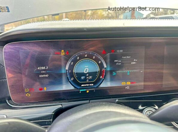 WDDZF8KB3KA508341 2019 MERCEDES-BENZ E Black Սարքավորումների վահանակի տեսք