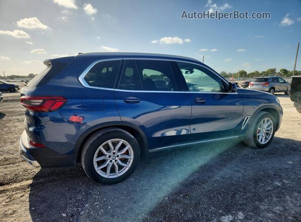 5UXCR6C54KLL11508 2019 BMW X5 Синий Передняя правая четверть