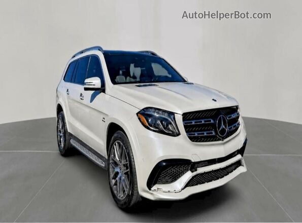 4JGDF7FE6JB144424 2018 MERCEDES-BENZ GLS Белый Передняя левая четверть