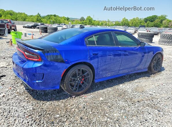 2C3CDXGJ8JH180001 2018 DODGE CHARGER Синий Передняя правая четверть