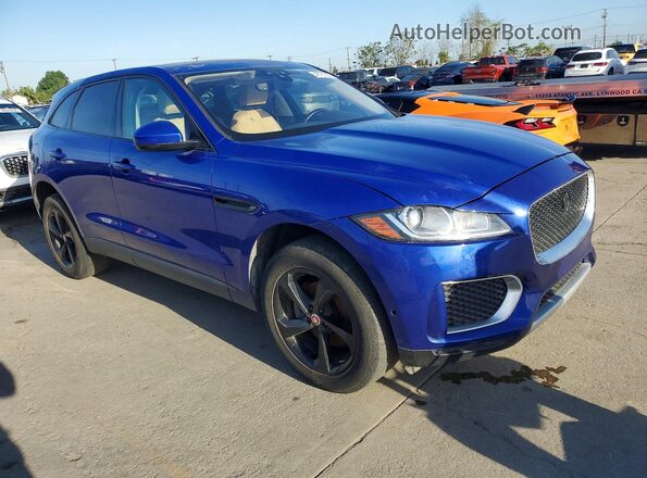 SADCJ2FX8LA633102 2020 JAGUAR F-PACE Blue Widok z przodu