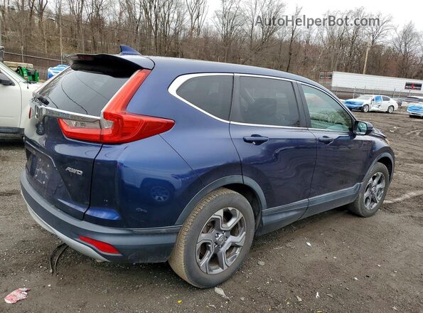 2HKRW2H5XHH654116 2017 HONDA CRV Синий Передняя правая четверть
