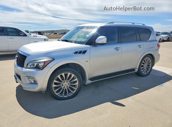 JN8AZ2NF7G9610586 2016 INFINITI QX80 Серебряный Задняя левая четверть