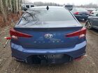 2019 Hyundai Elantra Sel Синий vin: KMHD84LF3KU836121