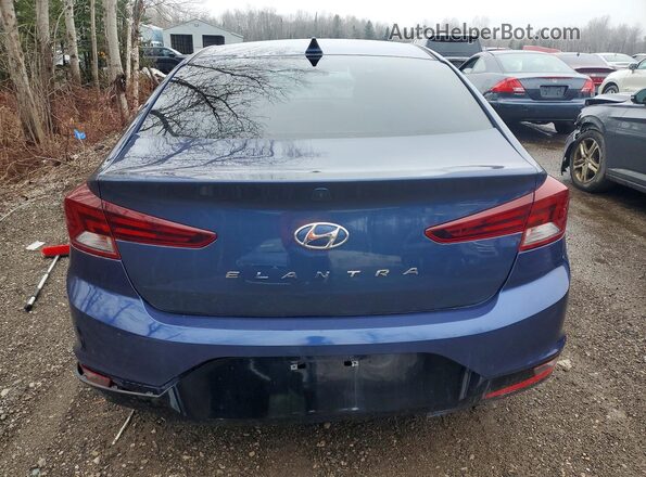 KMHD84LF3KU836121 2019 HYUNDAI ELANTRA Синий Вид сзади