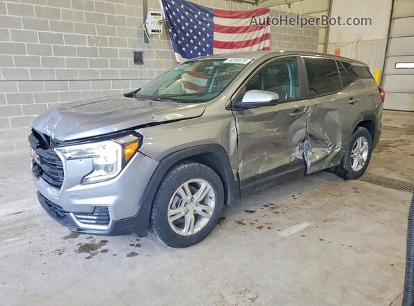 3GKALMEG0PL222614 2023 GMC TERRAIN Серый Передняя левая четверть