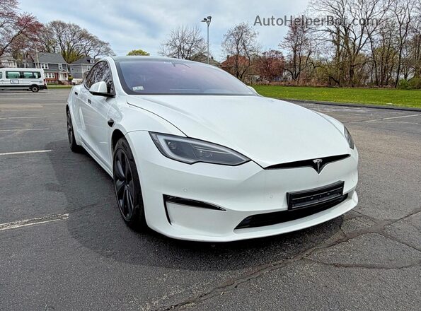 5YJSA1E53NF474873 2022 TESLA MODEL Белый Передняя левая четверть