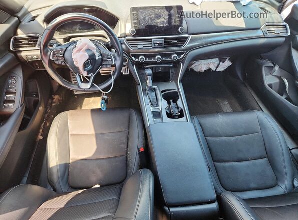 1HGCV1F31LA025639 2020 HONDA ACCORD Белый Вид щитка приборов