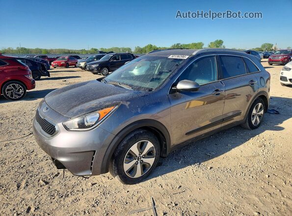 KNDCB3LCXH5090349 2017 KIA NIRO Серый Передняя левая четверть