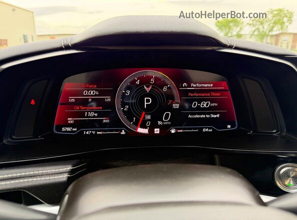 1G1YA3D44R5102702 2024 CHEVROLET CORVETTE Желтый Вид панели приборов