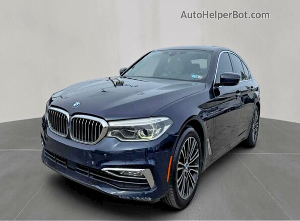 WBAJB1C54JB084547 2018 BMW 5 SERIES Черный Задняя правая четверть