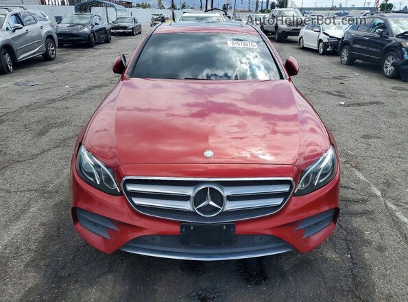 WDDZF4JB8HA031165 2017 MERCEDES-BENZ E Burgundy Вид ззаду