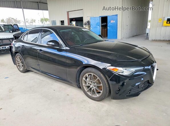 ZARFAEBN1J7593122 2018 ALFA ROMEO GIULIA Черный Вид спереди