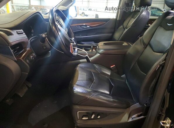 1GYS4BKJ7JR395770 2018 CADILLAC ESCALADE Черный Вид панели приборов