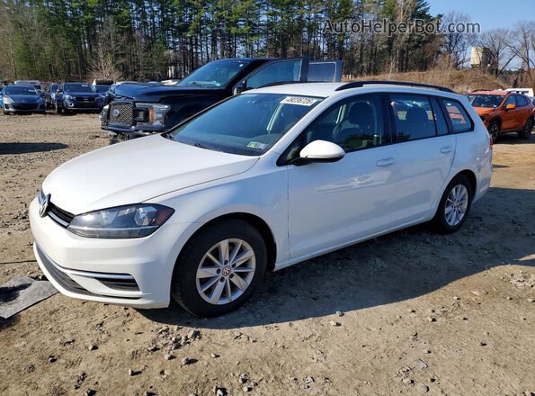 3VW717AU3JM768198 2018 VOLKSWAGEN GOLF Белый Передняя левая четверть