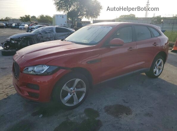 SADCJ2GXXJA235529 2018 JAGUAR F-PACE Красный Передняя левая четверть