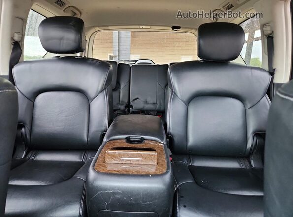 JN8AZ2NF6H9643435 2017 INFINITI QX80 Синий Вид задней части салона