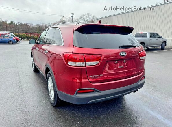 5XYPGDA31JG402759 2018 KIA SORENTO Красный Задняя правая четверть