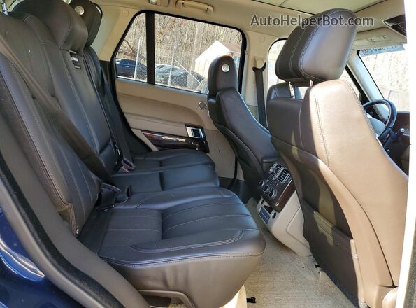 SALGS2FVXHA374475 2017 LAND ROVER RANGE Blue უკანა სალონის ხედი
