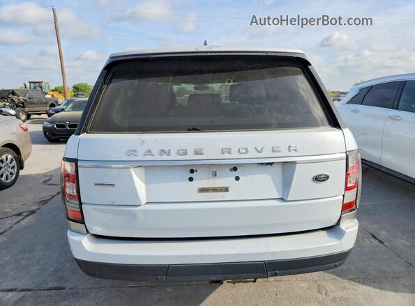 SALGS2FEXHA351813 2017 LAND ROVER RANGE Белый Вид салона спереди