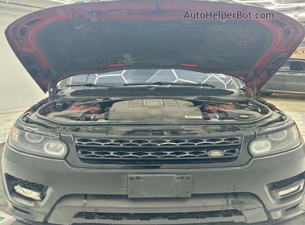 SALWS2VF2GA558183 2016 LAND ROVER RANGE ROVER Red Widok deski rozdzielczej
